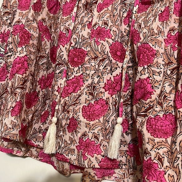 Rachel Zoe cotton boho floral pleasant top - Picture 2 of 4